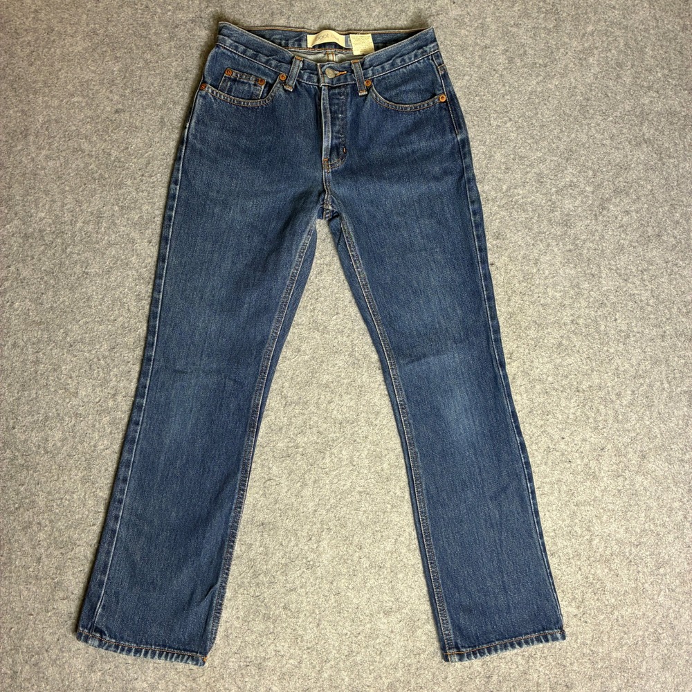 Gap Vintage Boot Cut Ankle Size 1 26x27 Jeans Blue Medium Wash Button Fly USA